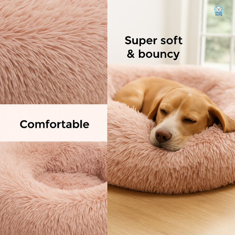 Donut Fluffy Dog Bed - Woofy Wuffy™