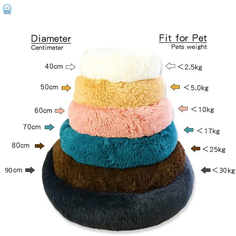 Donut Fluffy Dog Bed - Woofy Wuffy™