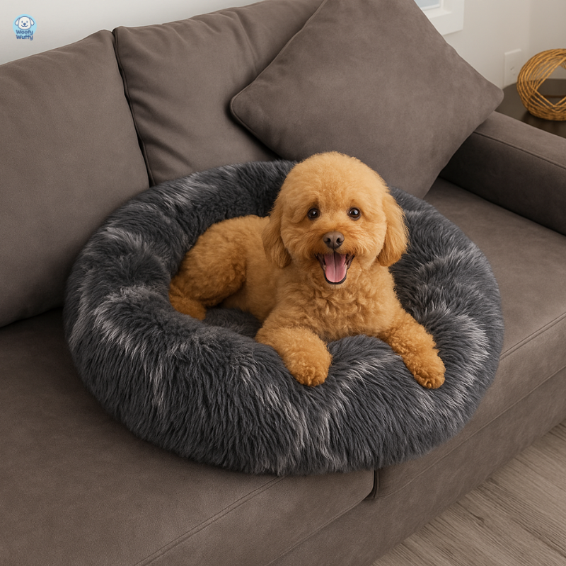 Donut Fluffy Dog Bed - Woofy Wuffy™
