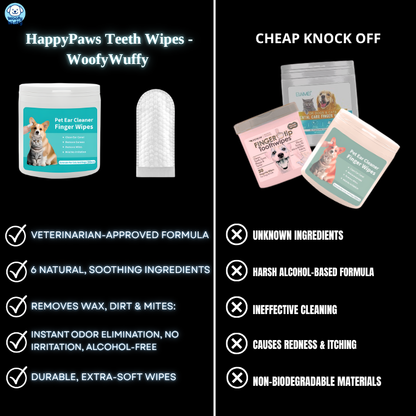 HappyPaws Teeth Wipes - Woofy Wuffy™